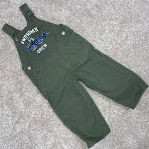 Oshkosh 18 month cotton awesome crew army green